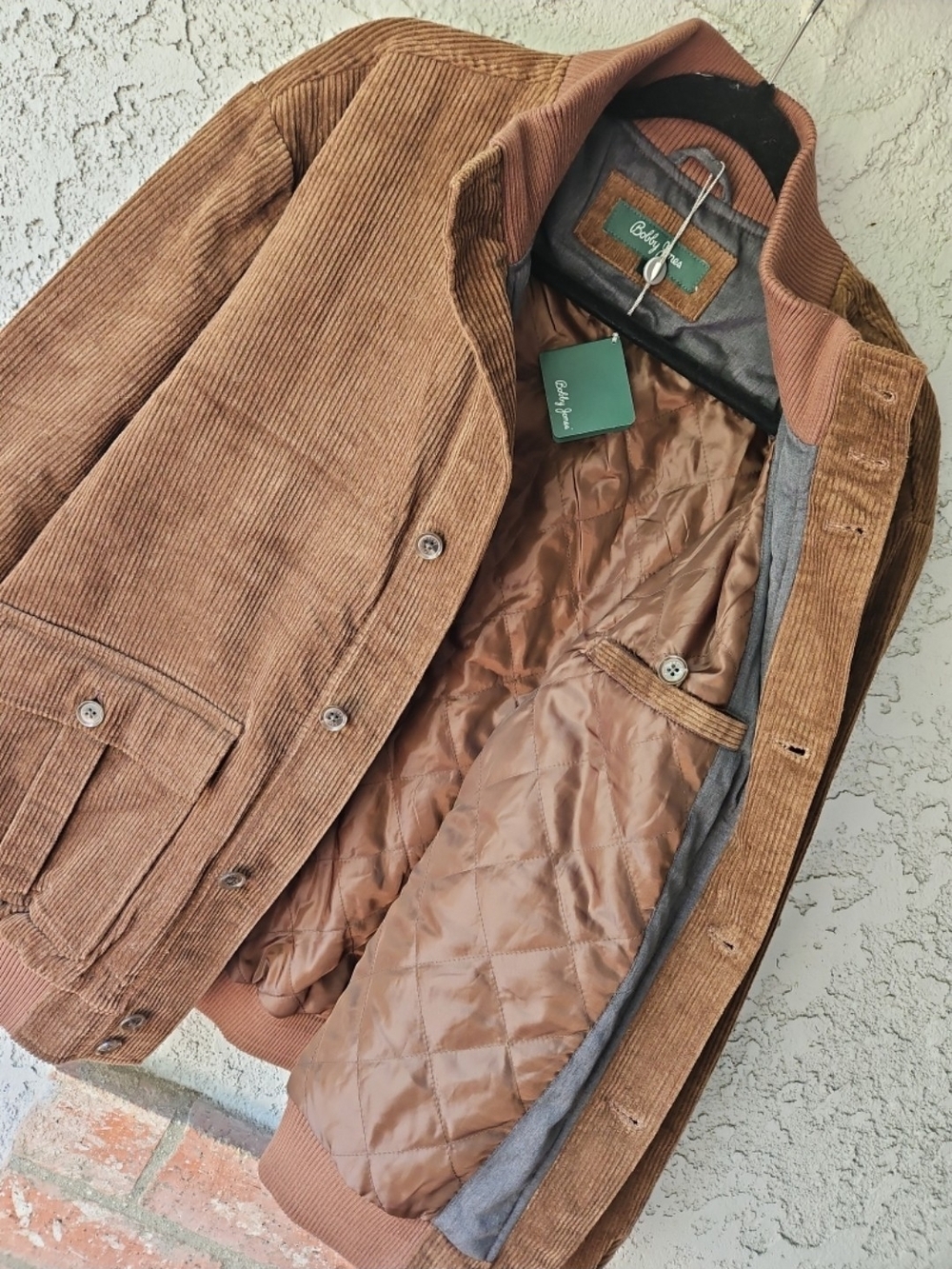 NWT Bobby Jones Vardon Corduroy Bomber Jacket size Large - Picture 6 of 8